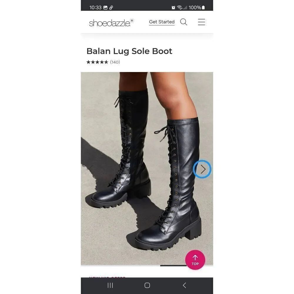 New 9E Wide Shoe Dazzle BlackβBalan Lug Sole Platform Chunky Heel Boots